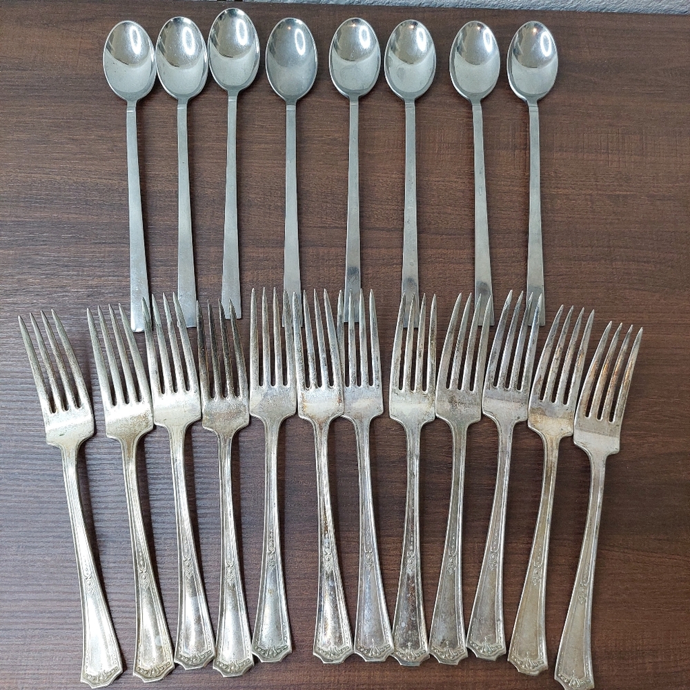 Vintage NSC EPNS Forks And Swendia Stainless‎ Spoon